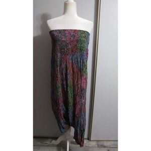 Like Mary Colorful One Size Harem Zen Jumpsuit Romper